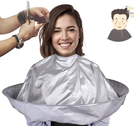 Cutting cape for hairdresser or barber